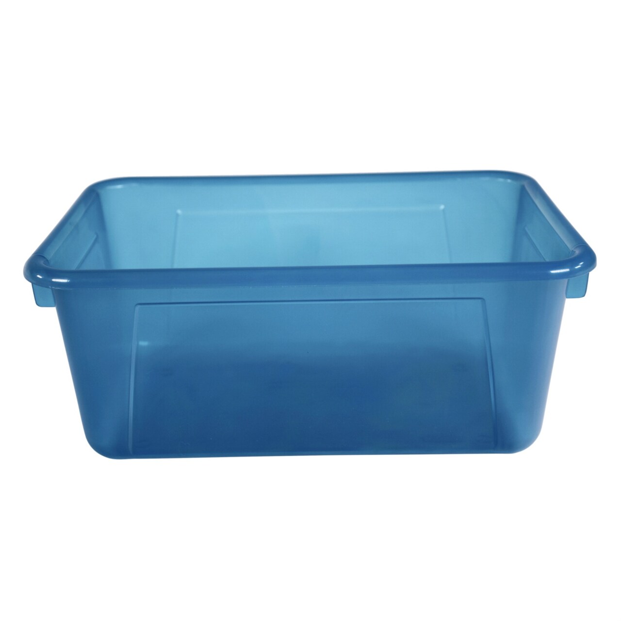 School Smart Translucent Cubby Bin, Small, 12 x 8 x 5 Inches, Candy Teal